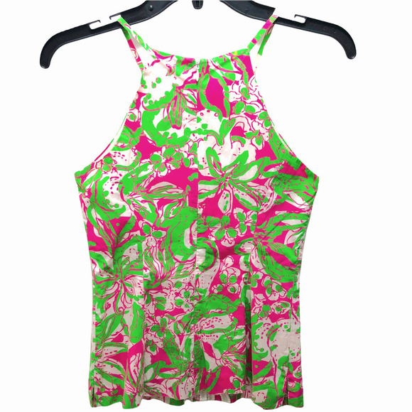 Lilly Pulitzer Annabelle Halter Tank in Forgot My Trunks Print, 0 - Picture 5 of 7